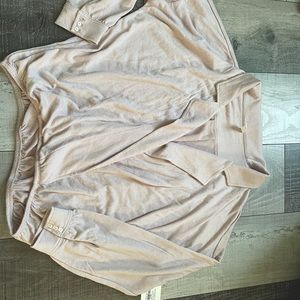 2/$30 NWT blush pink cross over style shirt